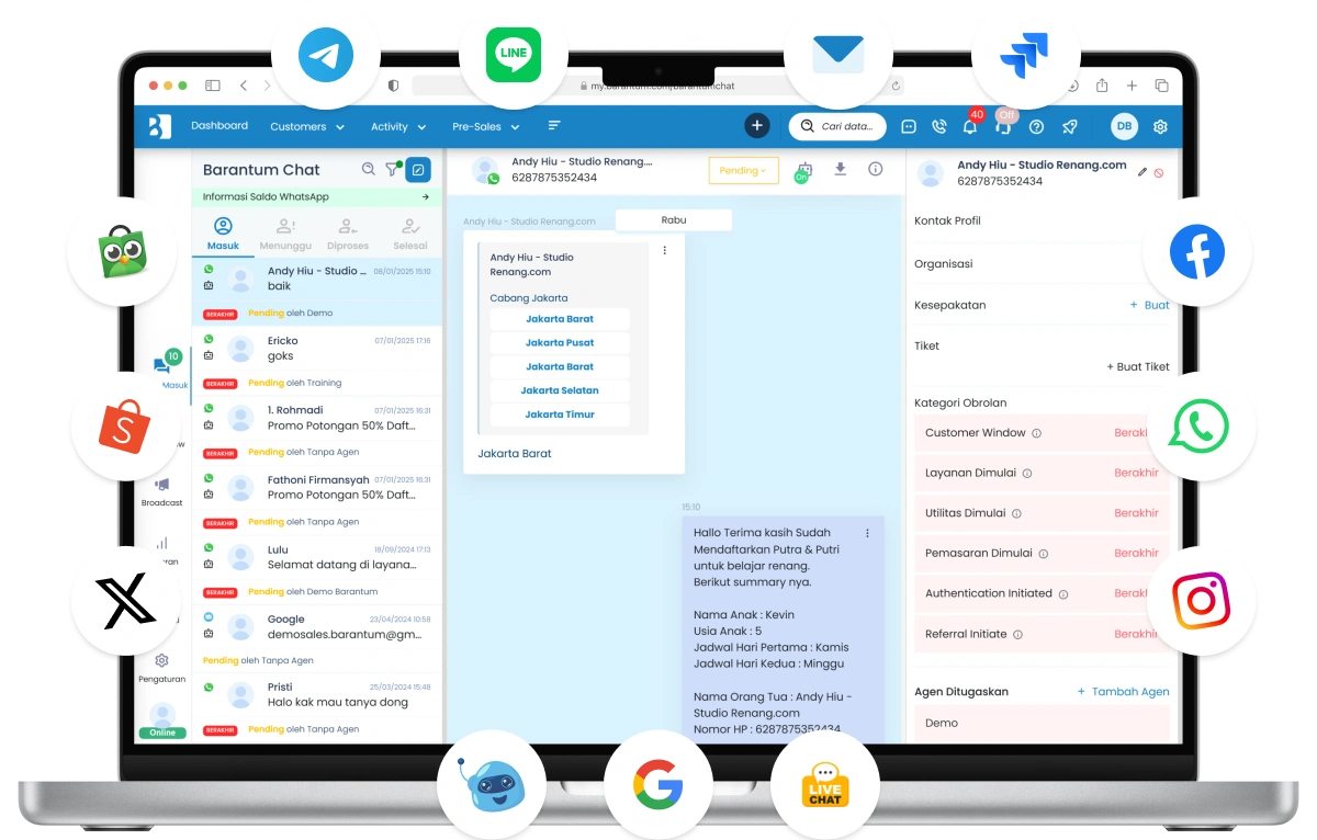 Omnichannel Chat Barantum