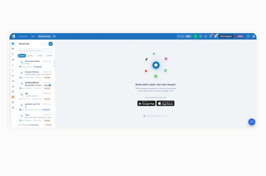 Helpdesk multichannel Barantum mengumpulkan tiket dari semua channel dalam satu antrean