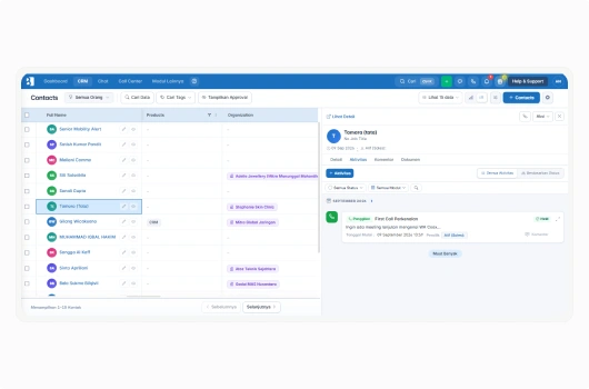 Database member gym terpusat di CRM Barantum lengkap dengan riwayat keanggotaan dan kehadiran
