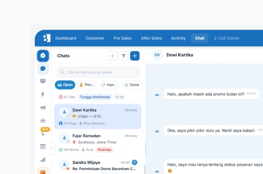 Distribusi Chat Round-Robin