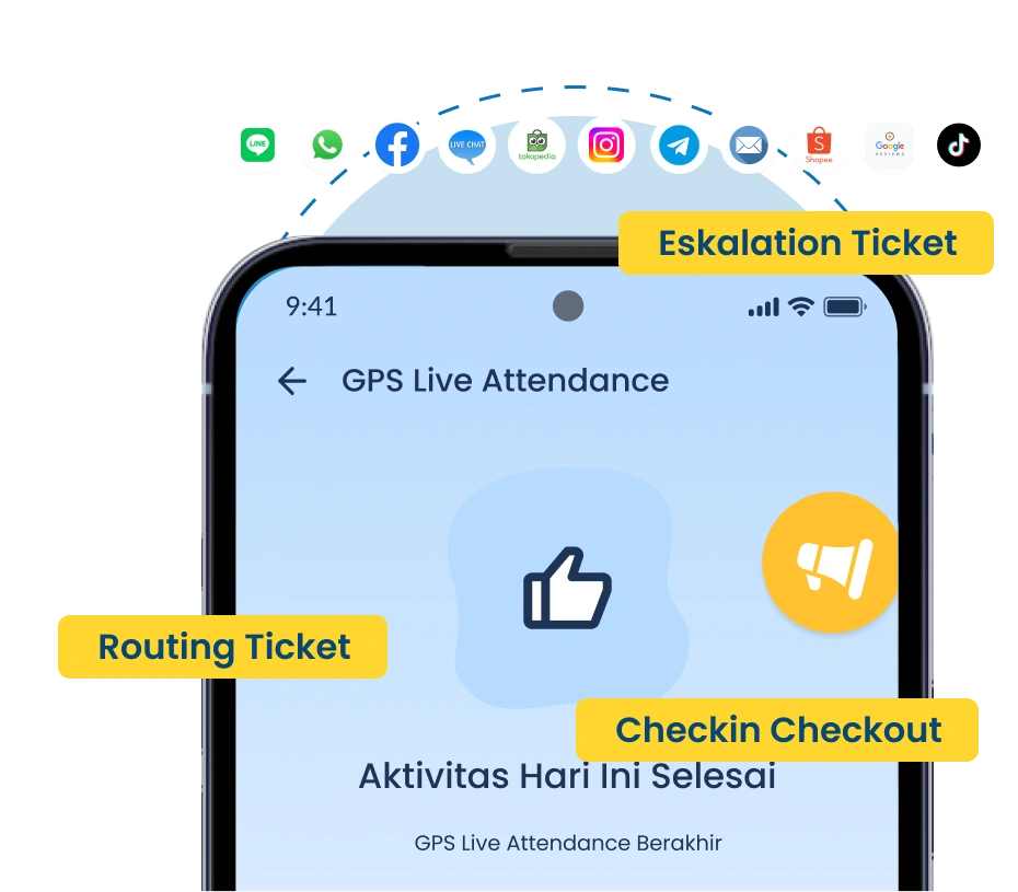 Aplikasi customer service terbaik Barantum dengan sistem tiket terpusat dan SLA otomatis