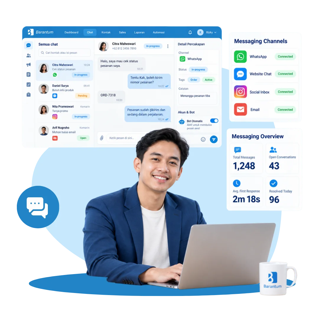 MultiChannel messaging platform Barantum menyatukan pesan dari semua channel