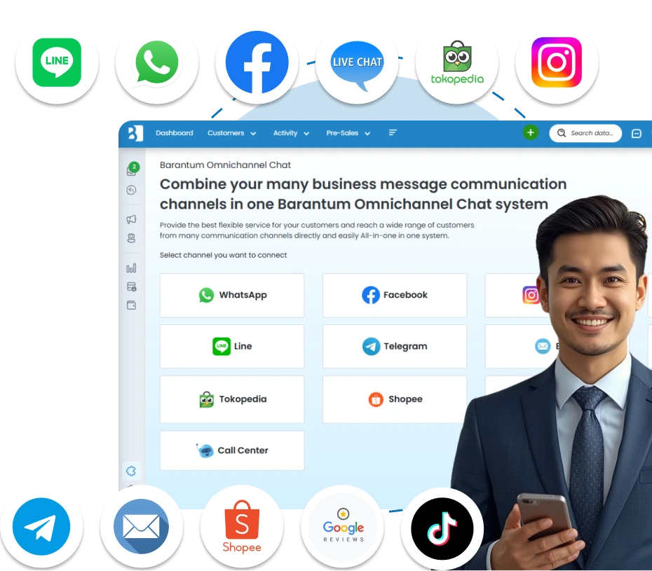 Vendor CRM Indonesia terbaik Barantum dengan harga transparan dan support lokal
