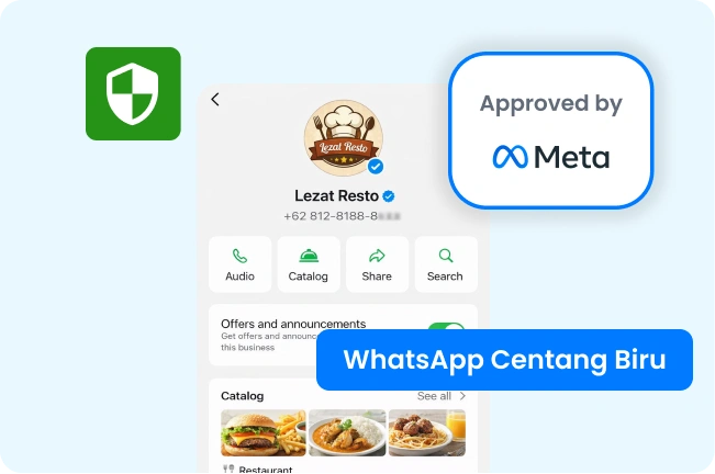 WhatsApp Official Partner terverifikasi Meta — Barantum