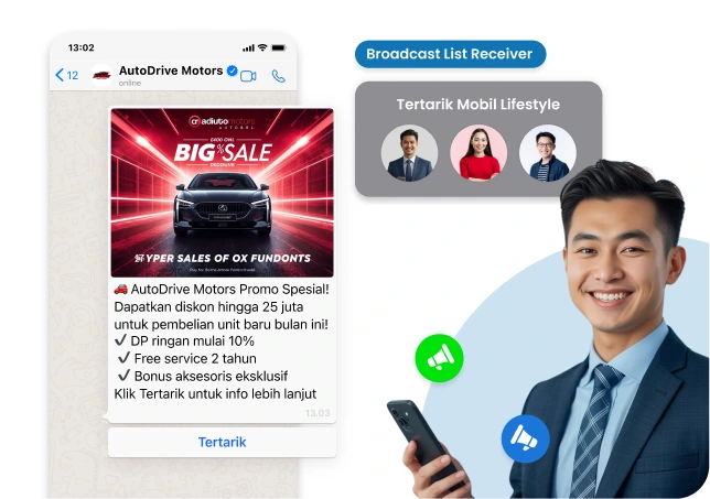 Broadcast Promo & Reminder Servis Berkala