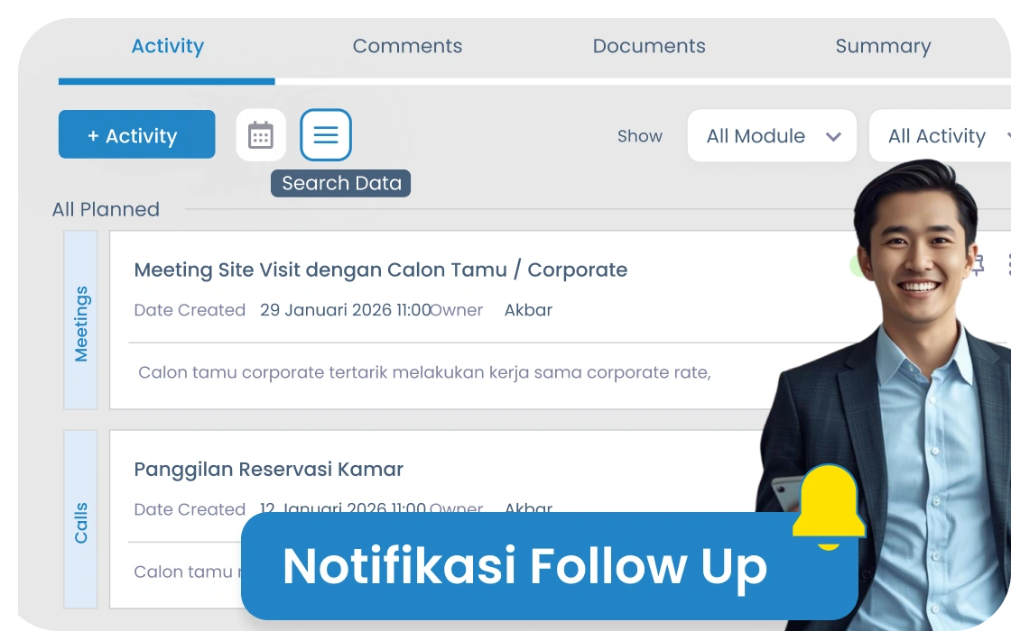 CRM Tamu & Pipeline Reservasi Terpusat