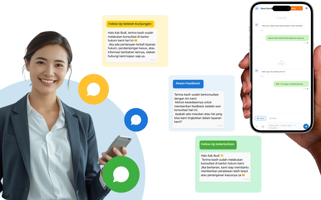 Dashboard CRM Barantum untuk law firm