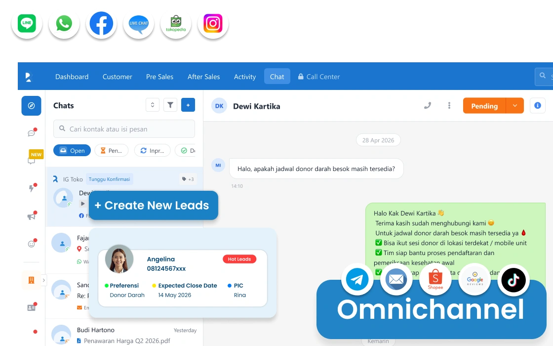 Database donor dan relawan terpusat di CRM Barantum untuk organisasi nirlaba — profil lengkap dan riwayat donasi