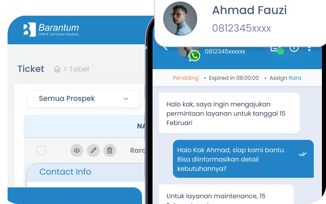 Sistem tiket aduan publik Barantum — tracking status laporan warga dengan SLA dan eskalasi otomatis untuk instansi pemerintah