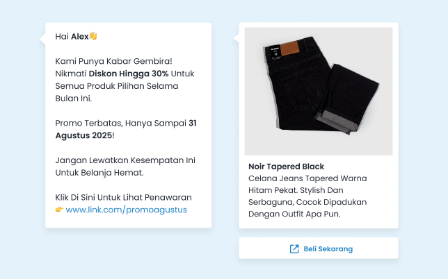 Buat Pesan Personal & Interaktif