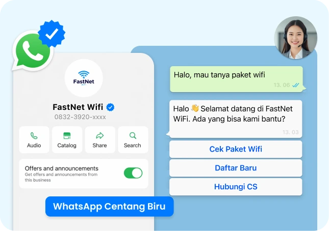Tampil Resmi dengan WhatsApp Centang Biru