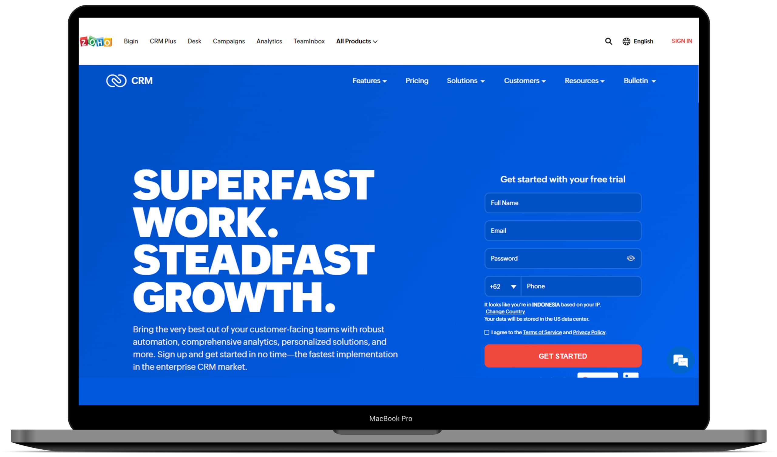 zoho crm