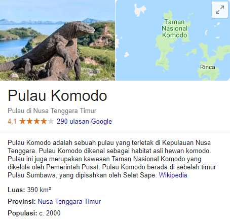 Taman nasional komodo terletak di provinsi