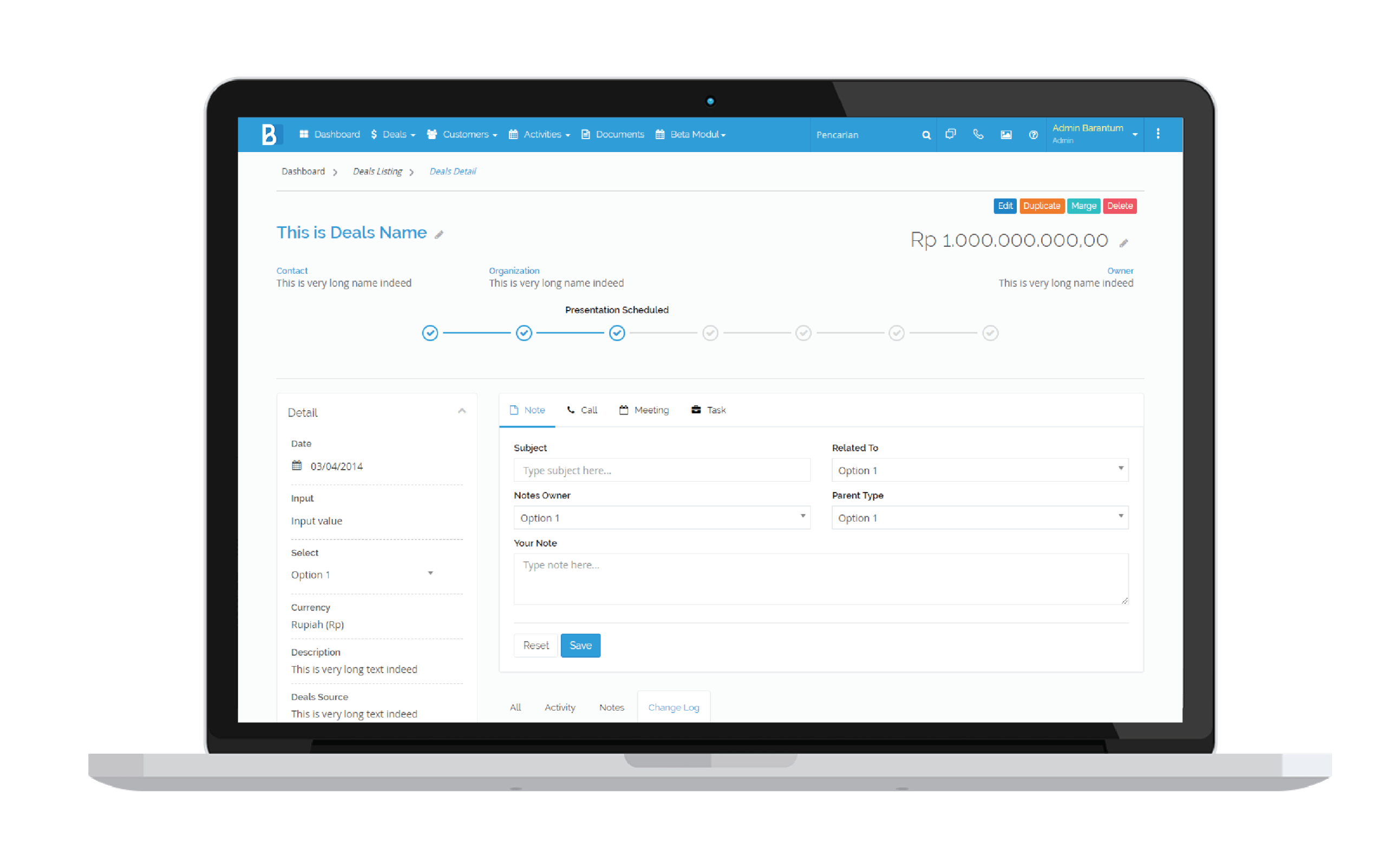 crm software features deals management
