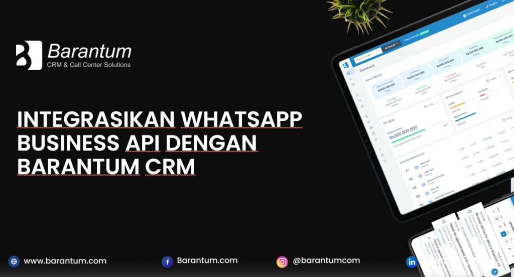 integrasi whatsapp api dengan barantum CRM