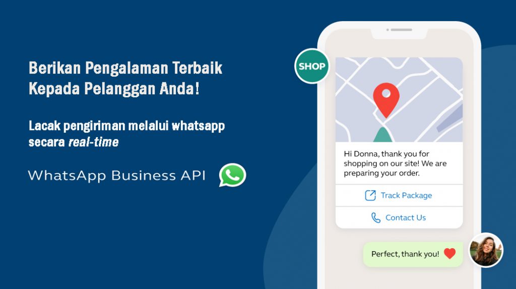 lacak pengiriman melalui whatsapp