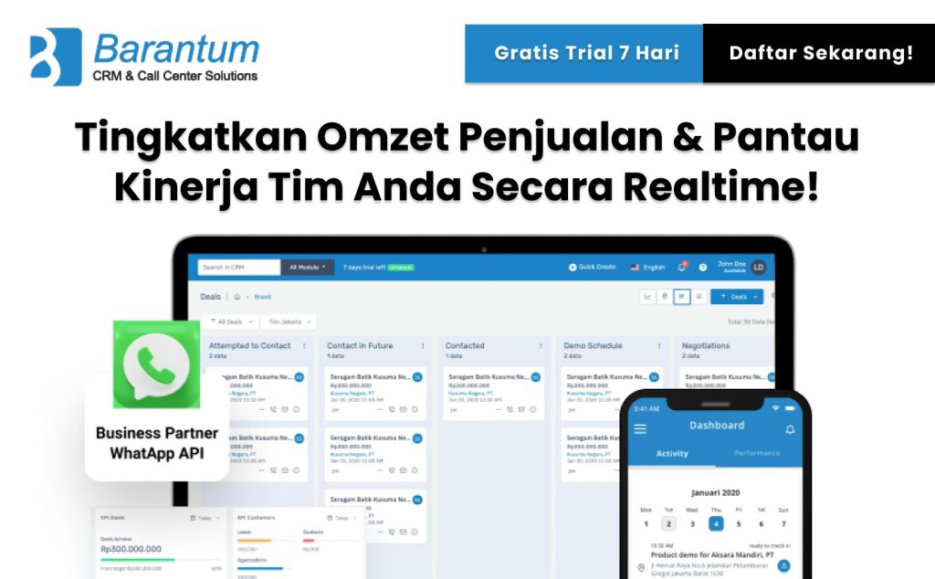 Aplikasi CRM Omnichannel Integrasi WhatsApp Business API