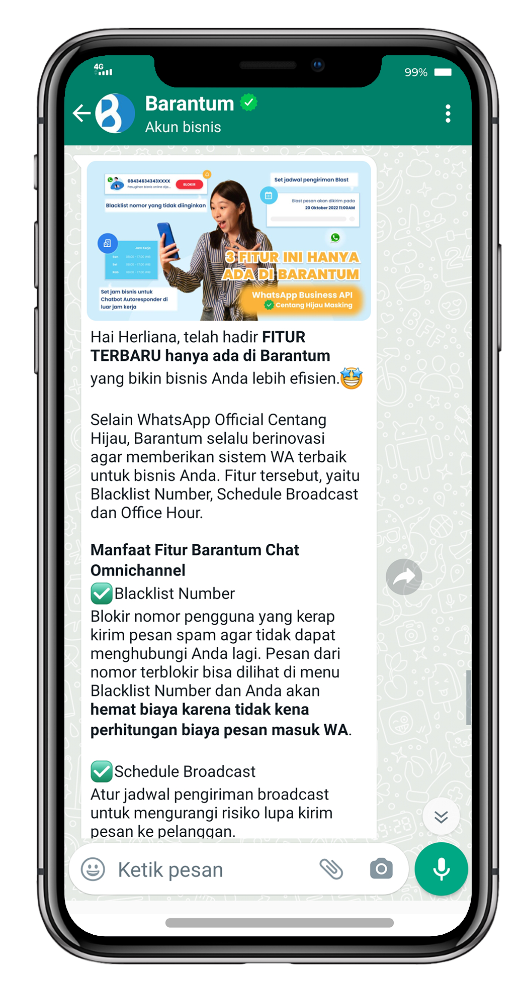 template broadcast whatsapp