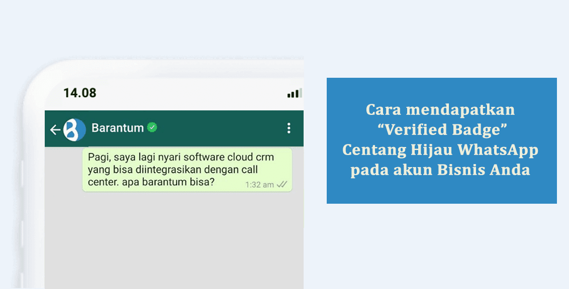 cara mendapat verified badge whatsapp