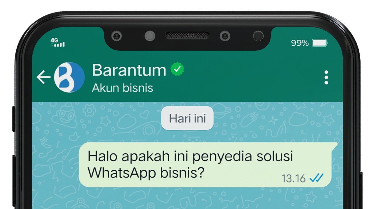 Contoh Akun WhatsApp yang sudah mendapatkan Centang Hijau dan yang telah terverifikasi
