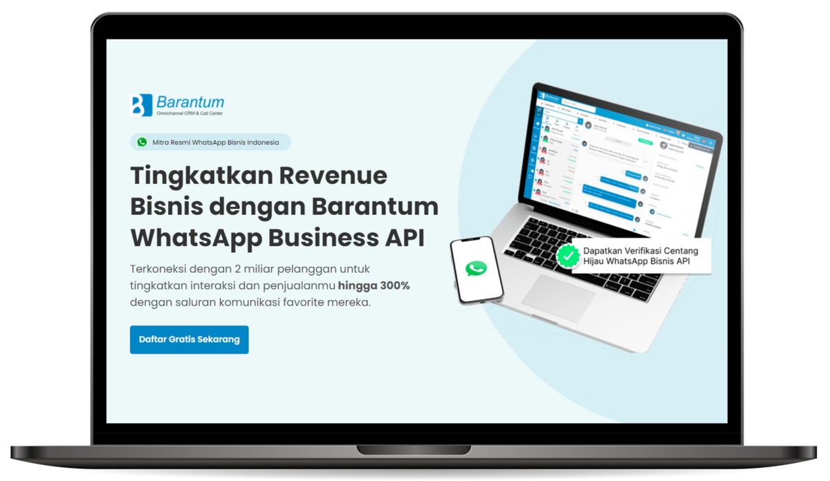 Cara Centang Hijau WA 1 - Daftar ke WhatsApp Business Solution, Barantum