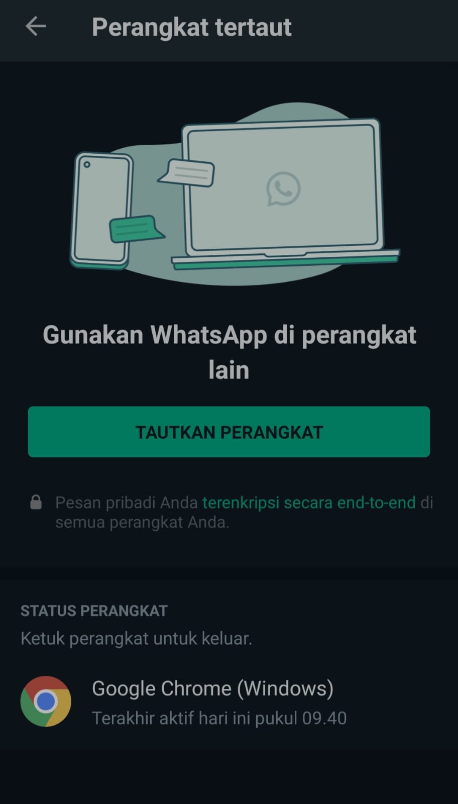 ss tautkan perangkat