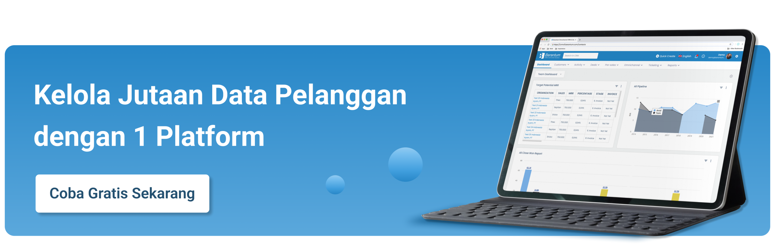 Barantum CRM - Aplikasi CRM Terbaik