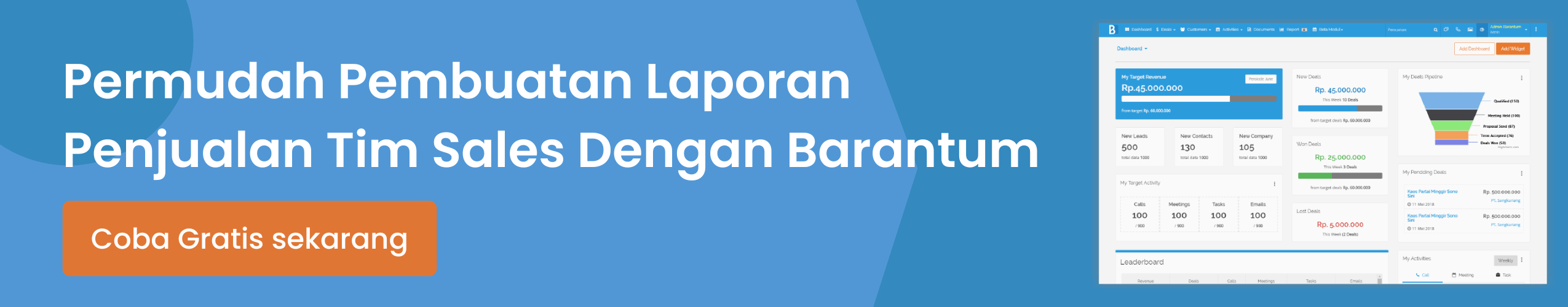 Barantum CRM Canvassing Terbaik di Indonesia