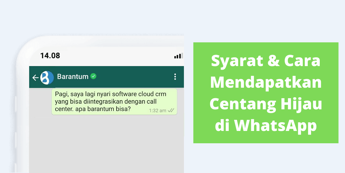 Syarat Cara Dapatkan Centang Hijau di WhatsApp