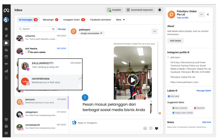 tiketing sosial media