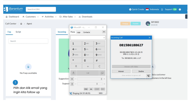 tiketing telepon