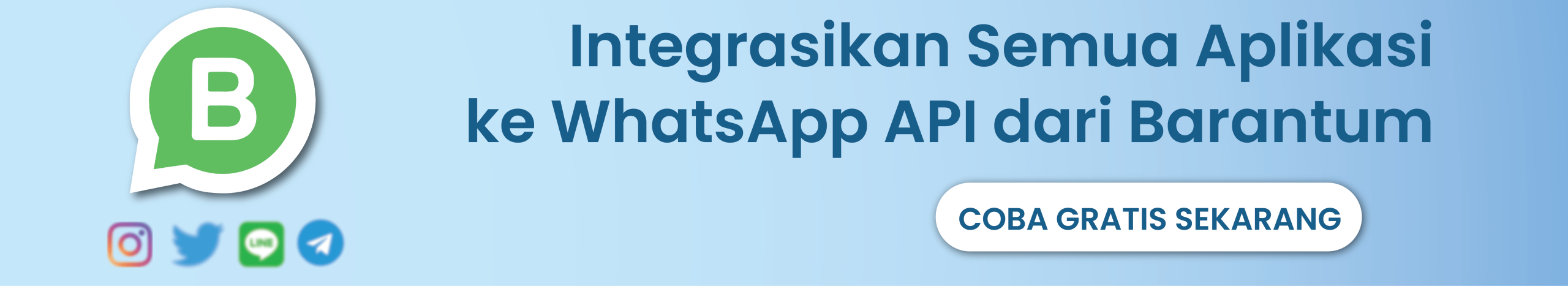 Integrasi whatsapp Barantum