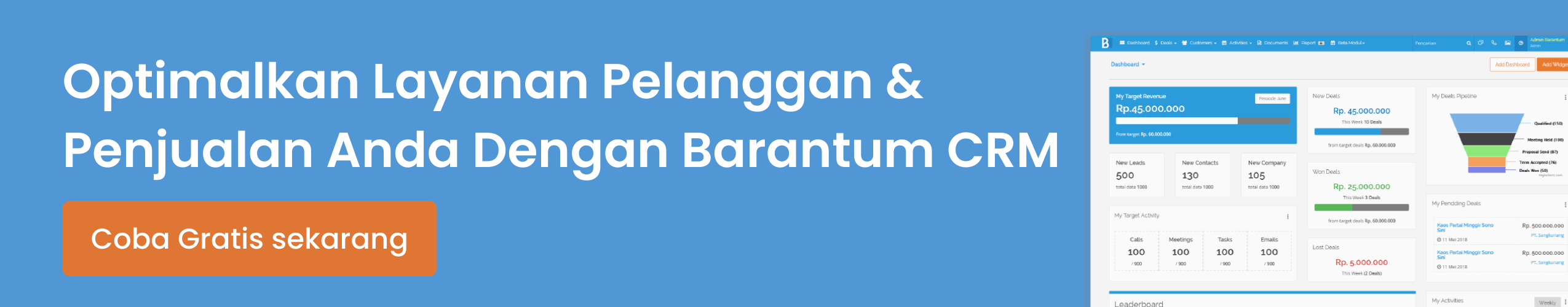 Barantum CRM Canvassing Terbaik di Indonesia