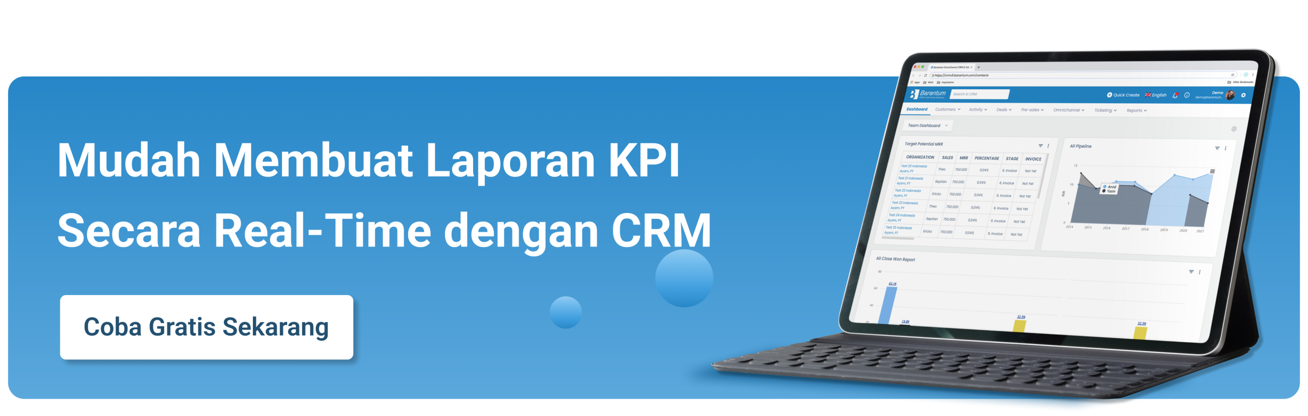 Barantum CRM - Mitra Resmi WhatsApp