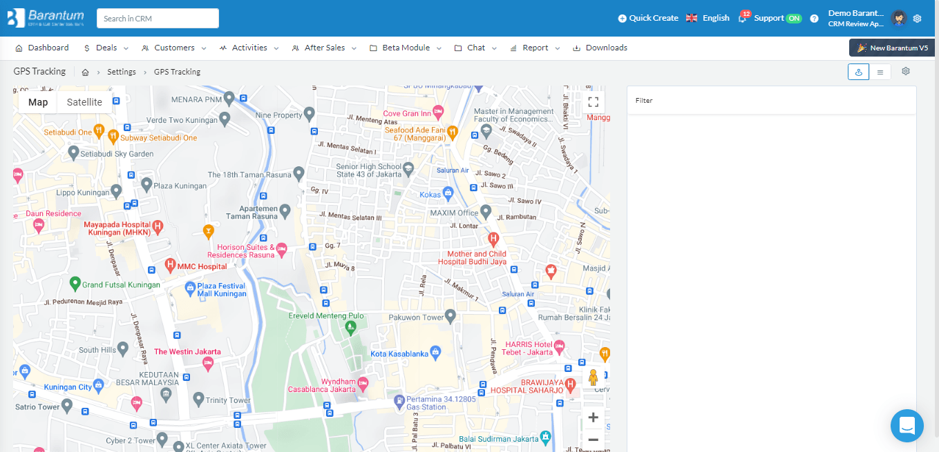 heatmap barantum CRM