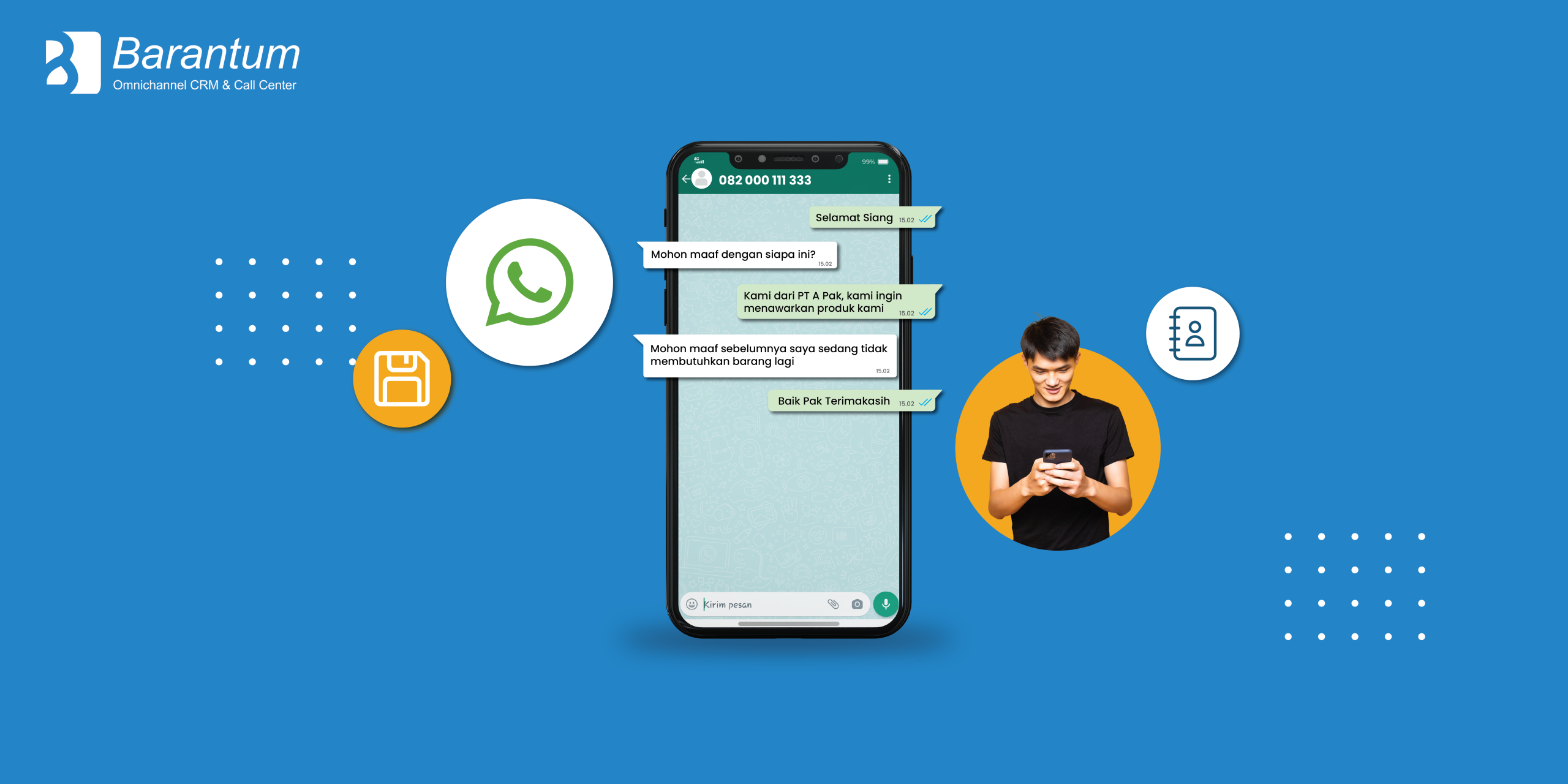 kirim chat tanpa simpan nomor