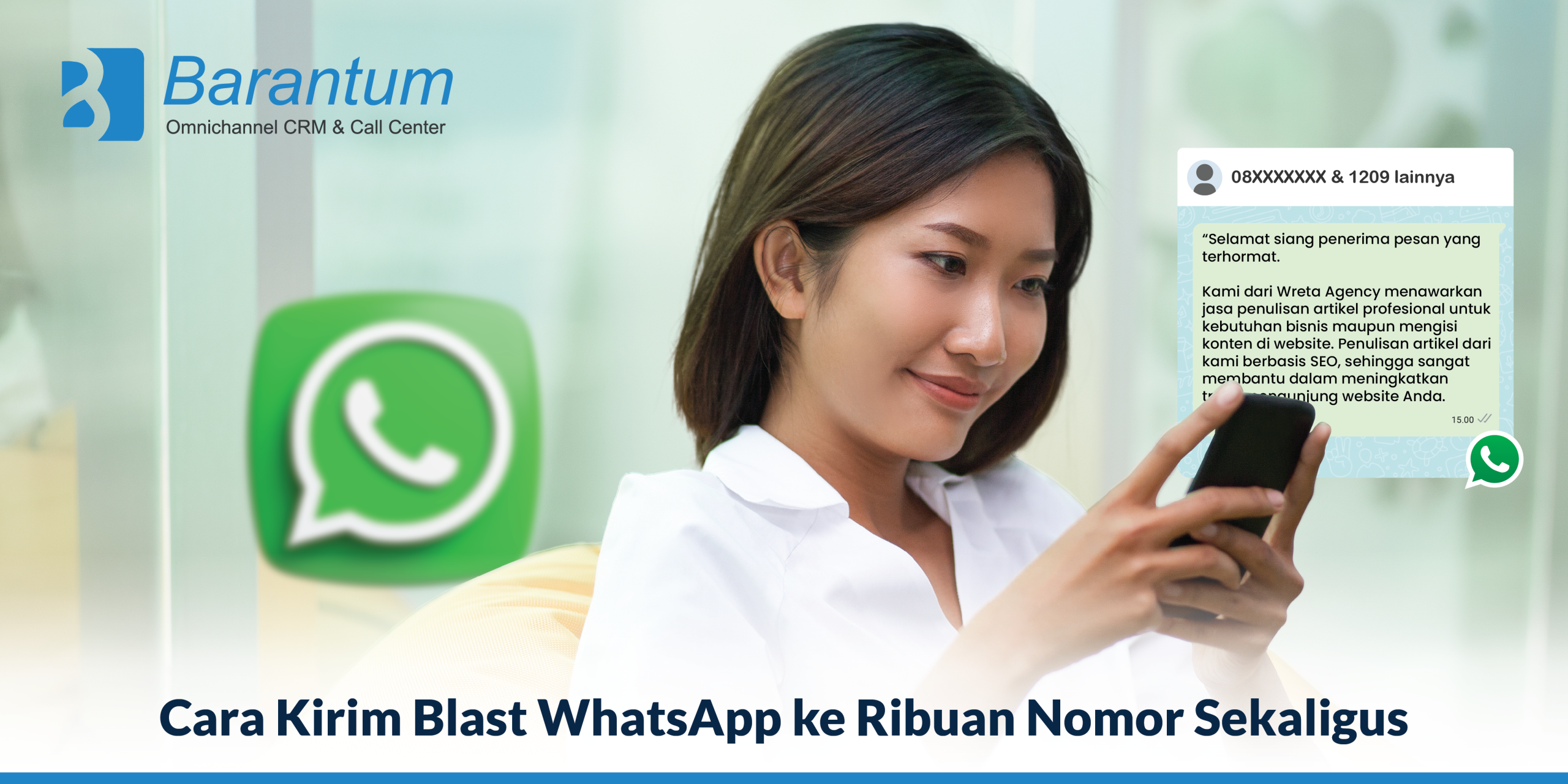cara kirim wa blast