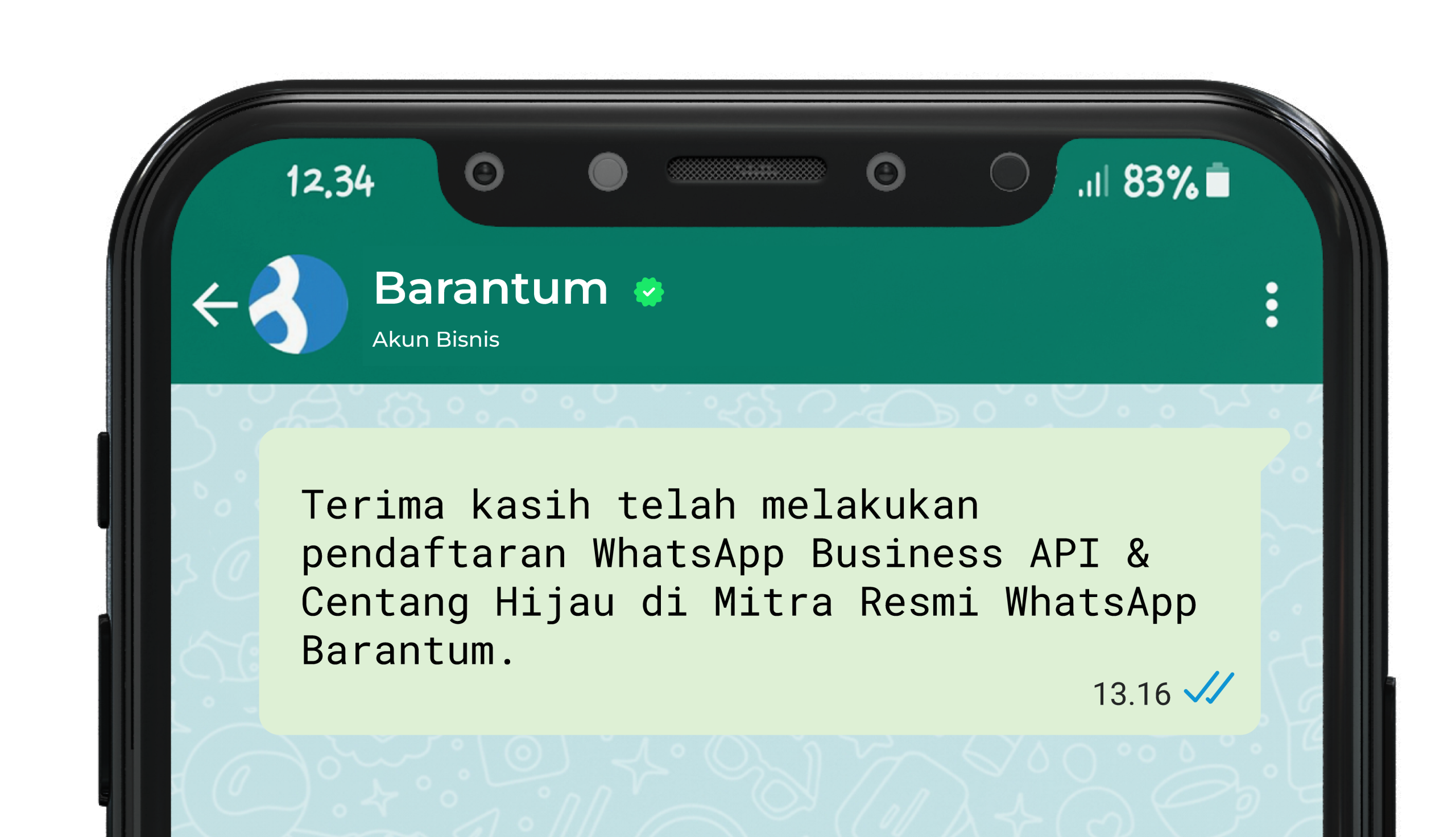 tulisan mono space di wa