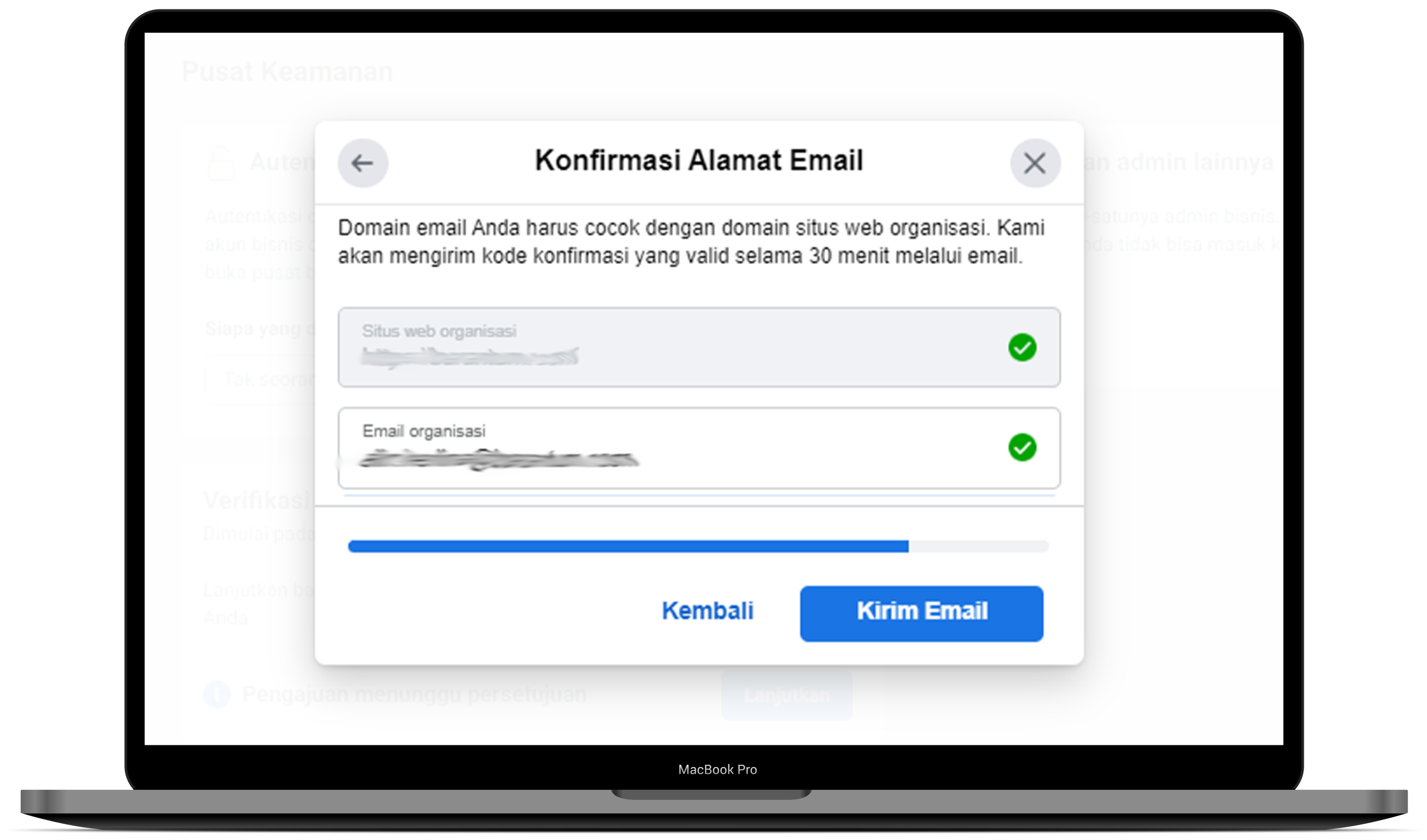 cara verifikasi facebook business manager