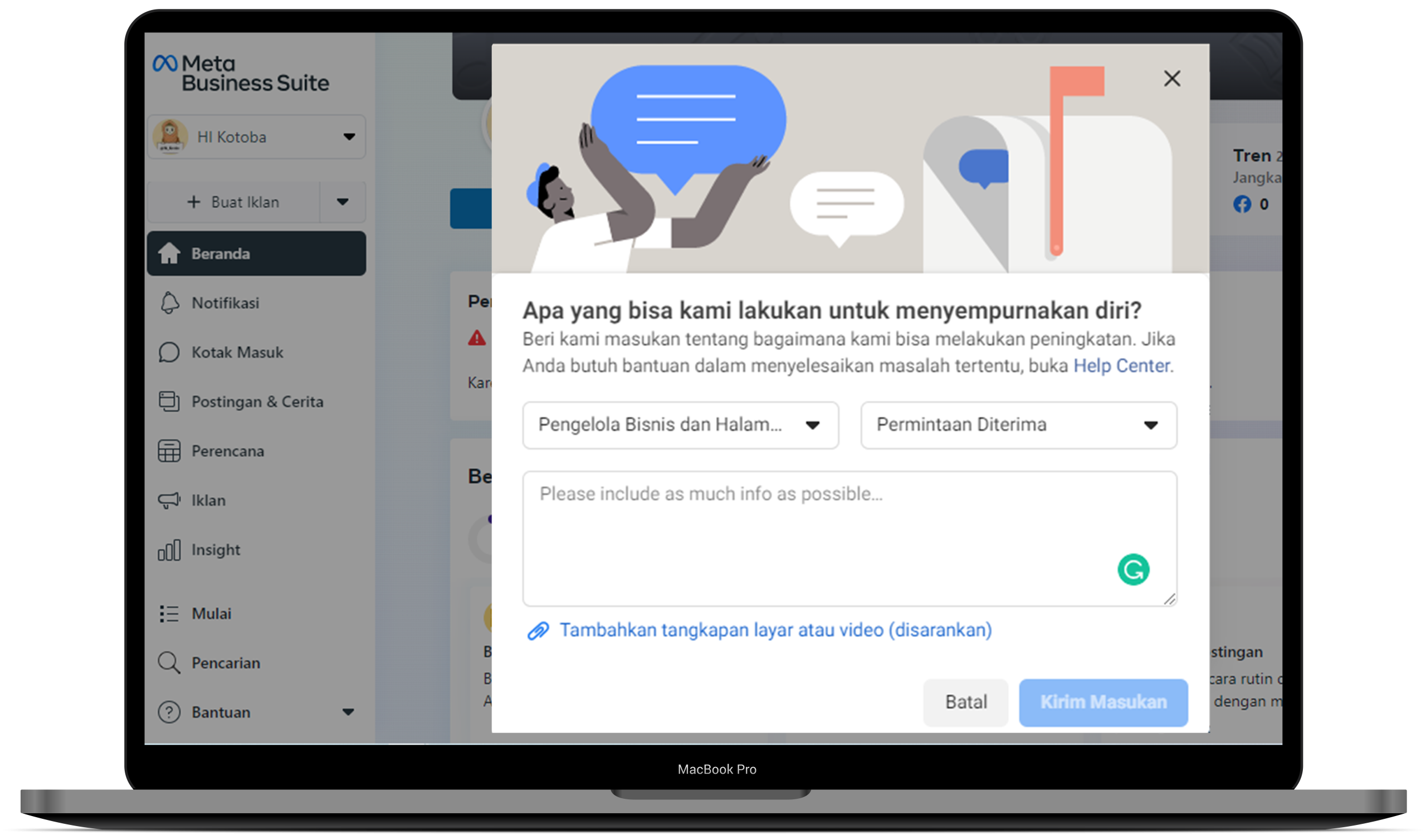 cara verifikasi facebook business manager