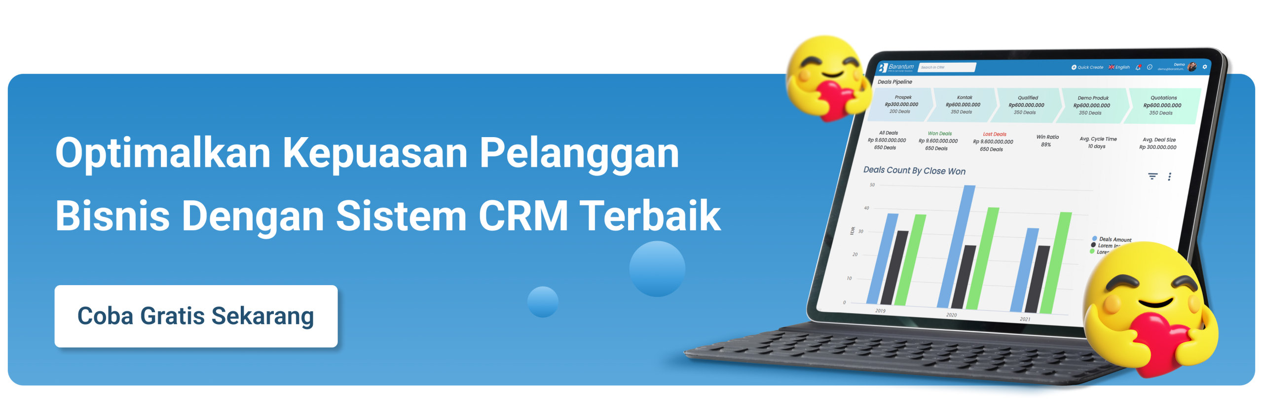 Barantum CRM - Mitra Resmi WhatsApp