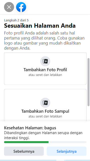 cara membuat halaman facebook