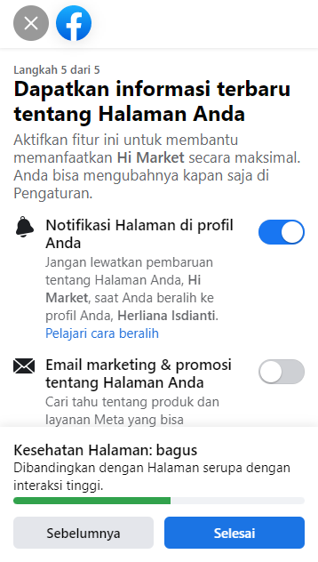 cara membuat halaman facebook