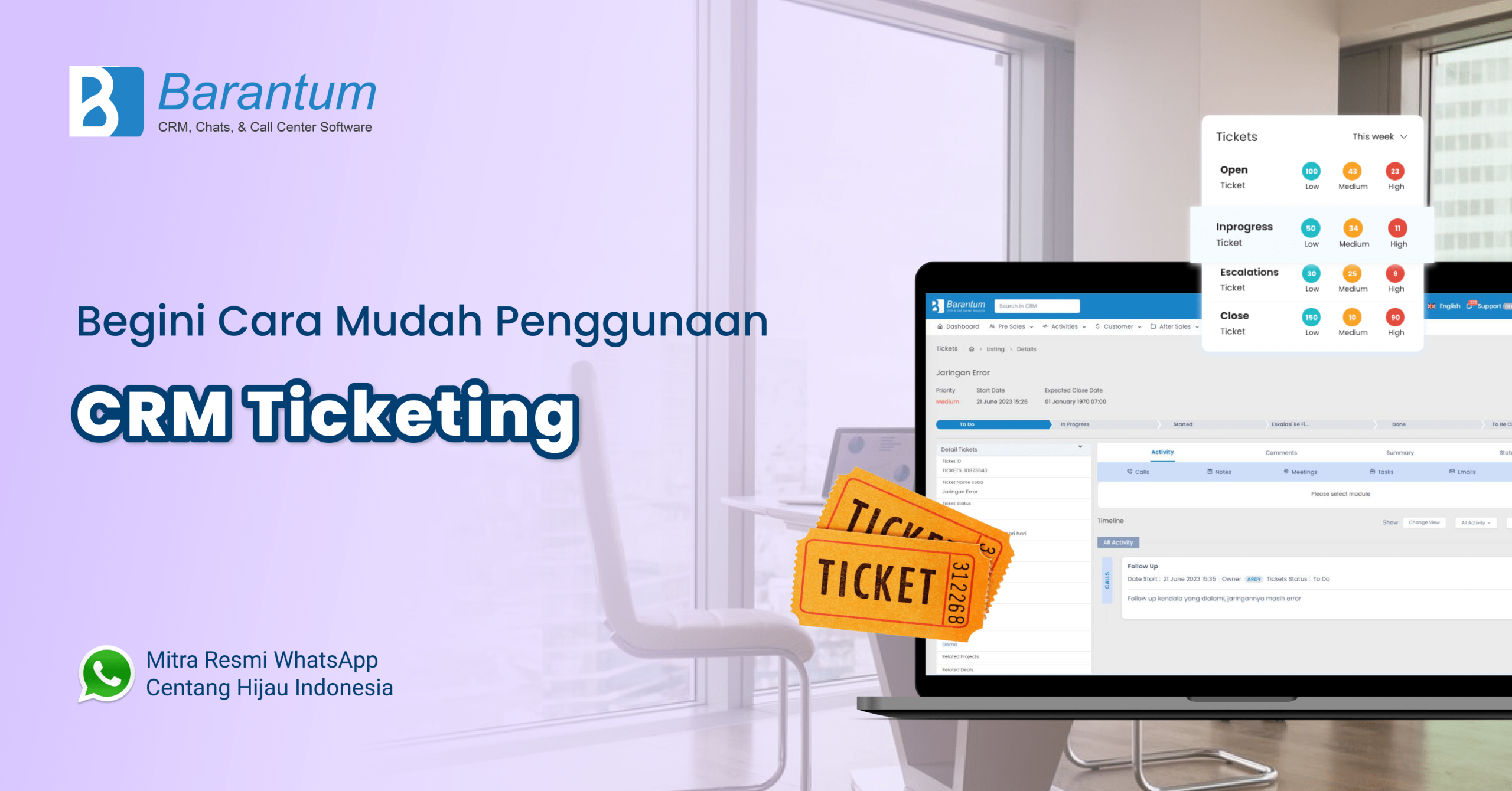 CRM Ticketing - Barantum CRM