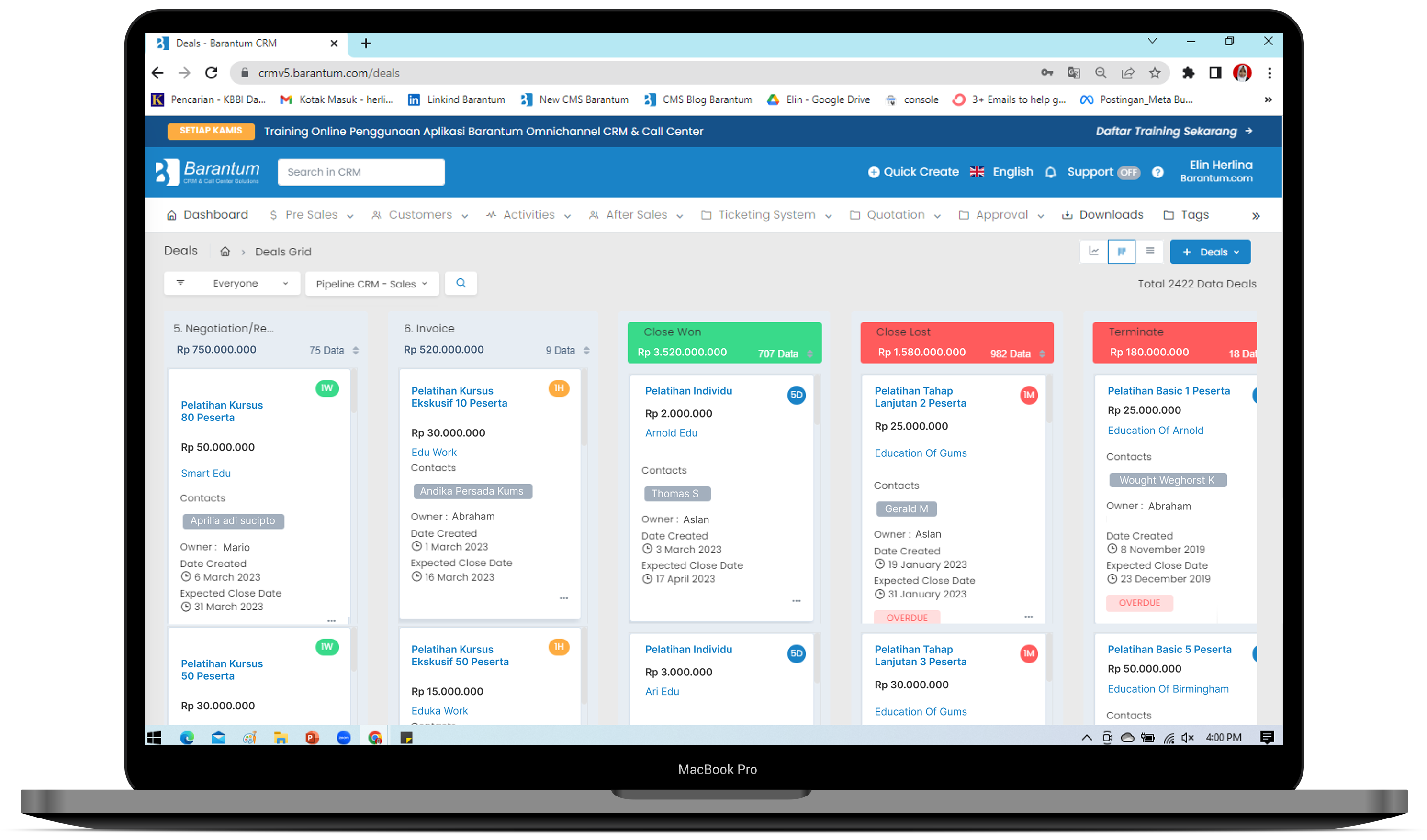 deals crm barantum