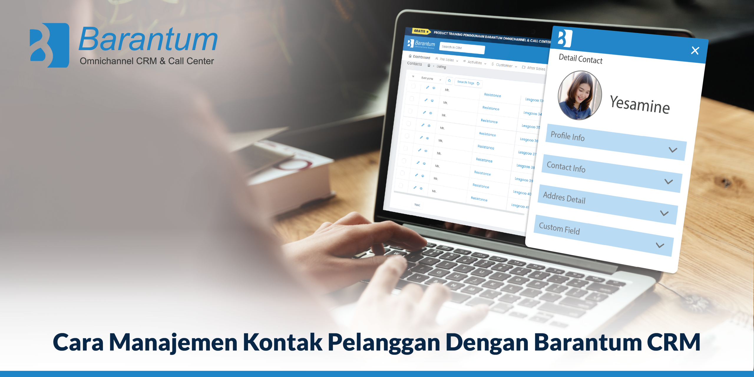 fitur contact crm barantum