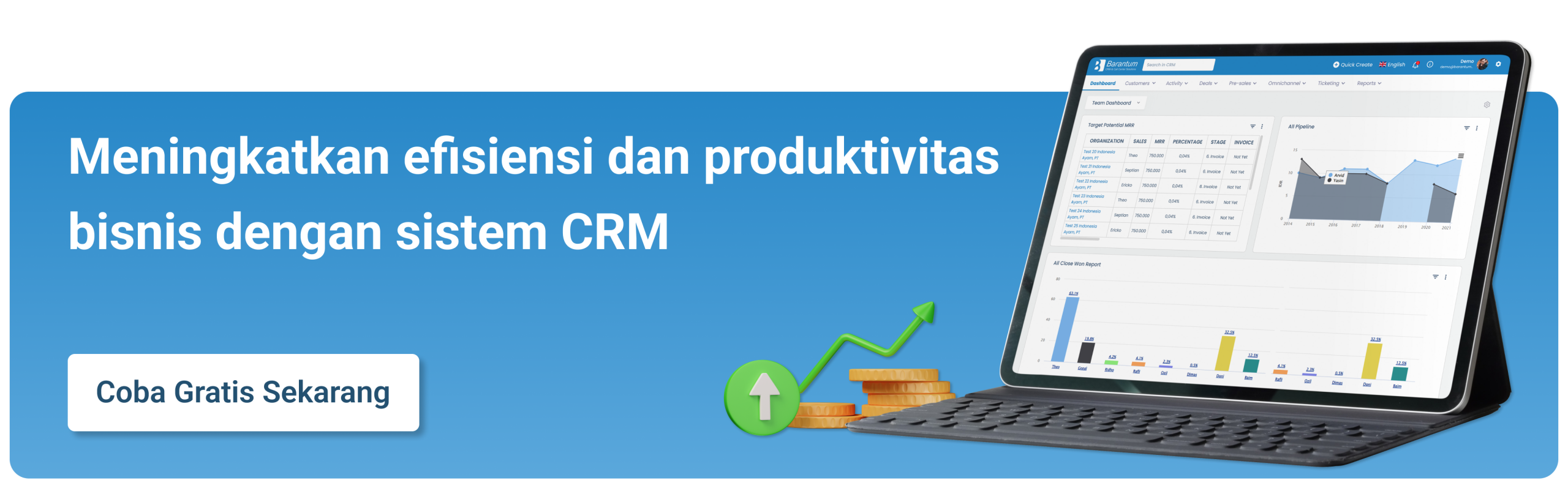 Sistem Barantum CRM - Canvassing Tracking System