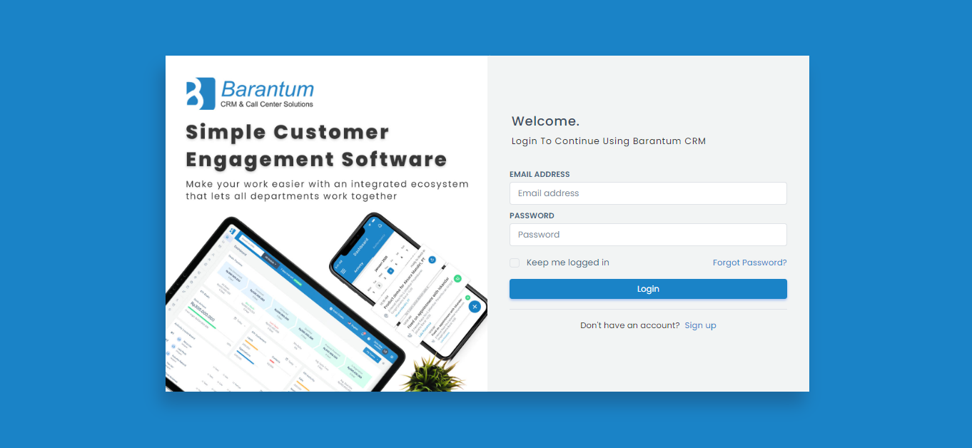 login CRM barantum