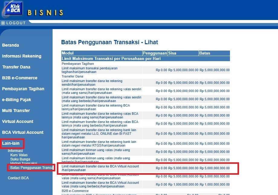 batas limit transfer BCA