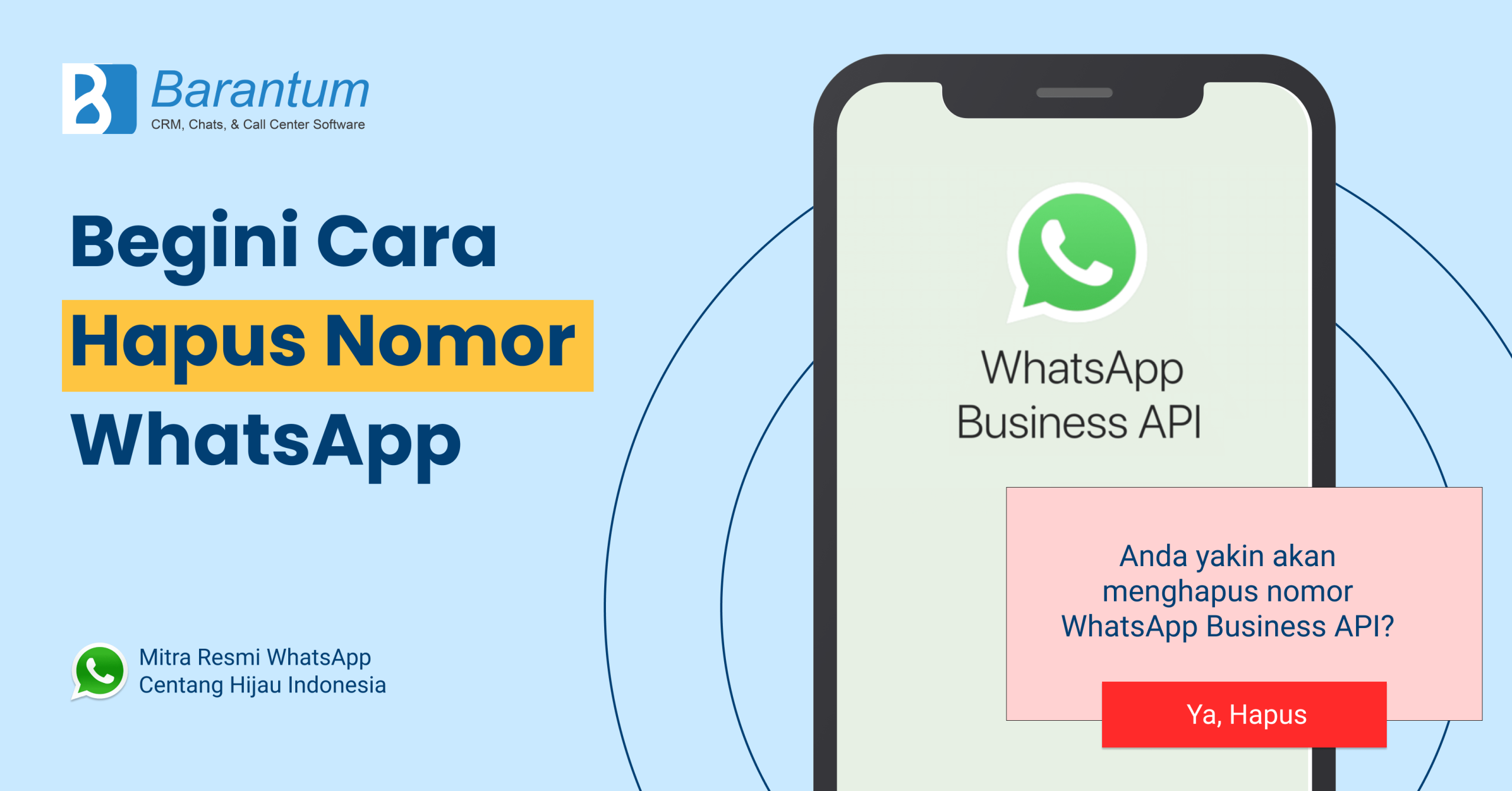 hapus nomor whatsapp api